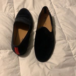 Del Lora Men's Black Velvet Slipper II